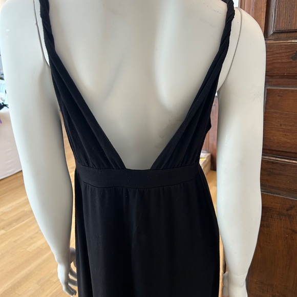 J Crew Black Maxi Dress Size M - Picture 3 of 6